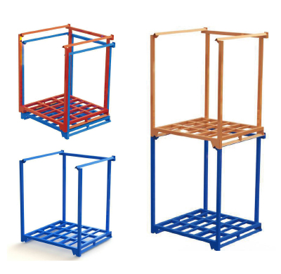 Foldable Stacking rack Nestainer Demountable tacking Rack