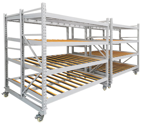 Flow Down Rack B28 Carton Flow Rack Picking Racking Gravity Flow Roller Racking ...