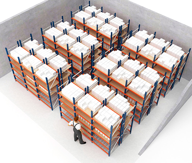 Medium Duty Rack B Carton Box Storage Shelving Long Span Rack Warehouse ...