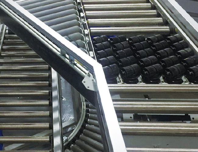 Carton Sorting Conveyor System Flexible Gravity Roller Conveyor System ...