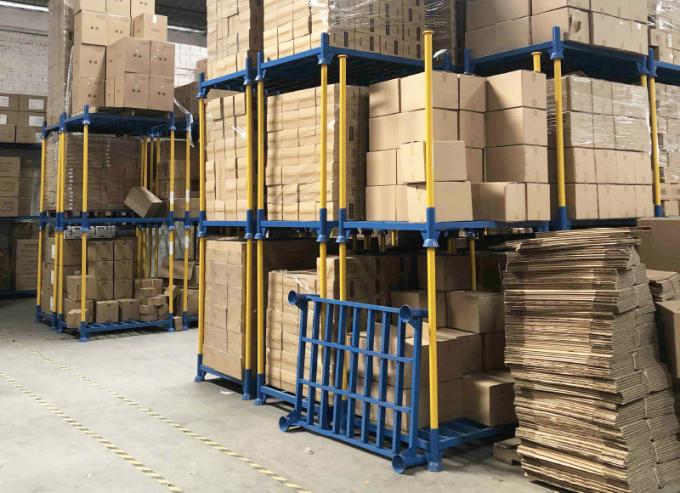 Round Bar Stacking Rack Round Post Foldable Stacking rack Demountable Stacking rack Stackable Rack