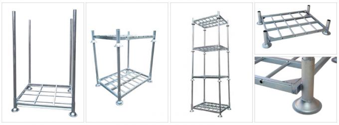 Round Post Foldable Stacking rack Demountable Stacking rack Stackable Rack
