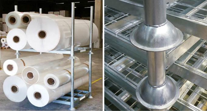 Round Post Foldable Stacking rack Demountable Stacking rack Stackable Rack
