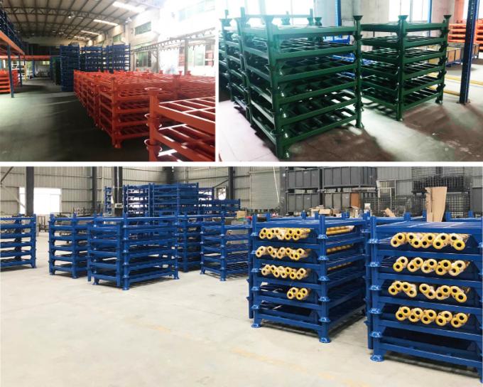 Round Post Foldable Stacking rack Demountable Stacking rack Stackable Rack