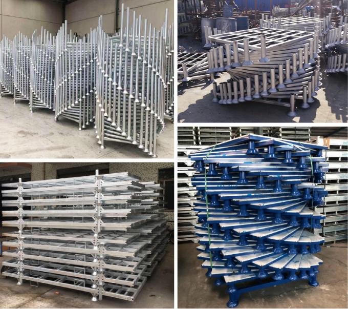 Round Post Foldable Stacking rack Demountable Stacking rack Stackable Rack