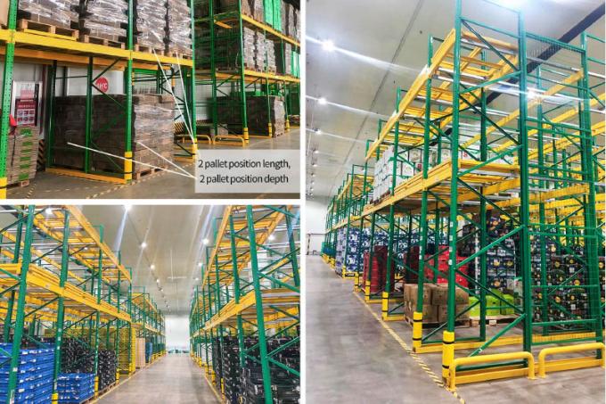 Push Back Pallet Racking High Density Warehouse Storage Racking Push ...