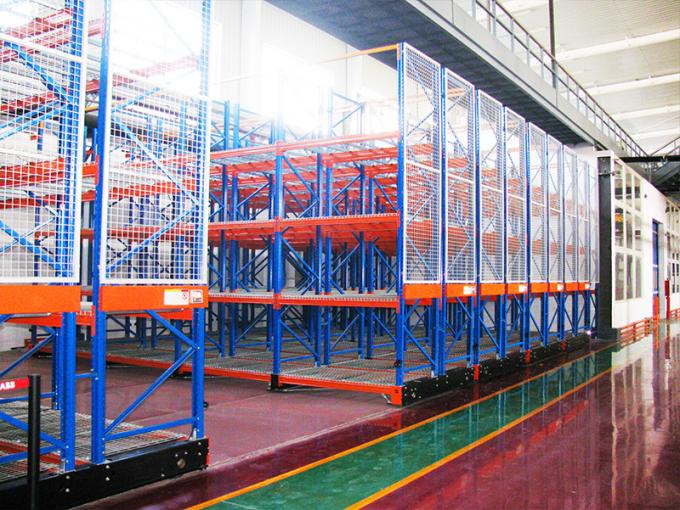 B36 Intelligent Warehouse Storage System Electric Mobile Pallet Racking ...