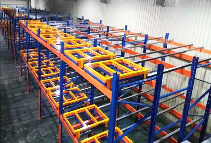 Set Back Rack B58:Push Back Racking Metal Pallet Racks Adjustable Push Back Rack ...