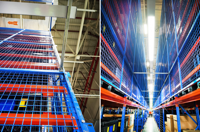 Back Wire Mesh Fencing for Warehouse Storage Rack Heavy Duty Pallet Racking