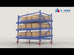 Warehouse Flow Rack for Carton Storage Box Flow Gravity Storage Roller Racking Carton Flow Racking