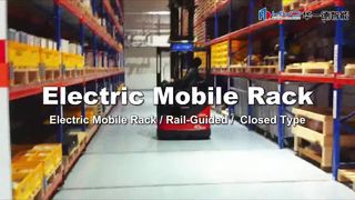 Electric Mobile Rack Rail-Guided Ground Track Guidance Closed Type