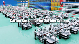 Carton Box Conveyor Sorting System 01