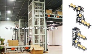 Vertical Conveyor Box Lifting Machine