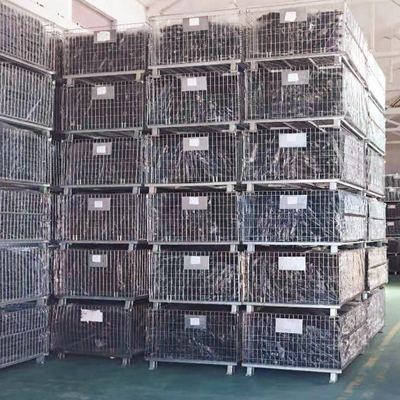 Galvanized Wire Mesh Container Foldable Storage Cage Wire Container