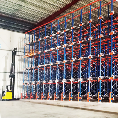 Radio Shuttle Rack Cart And Forklift (AGV) System Fully Automated Fifo Filo  System Radio Shuttle Racking System