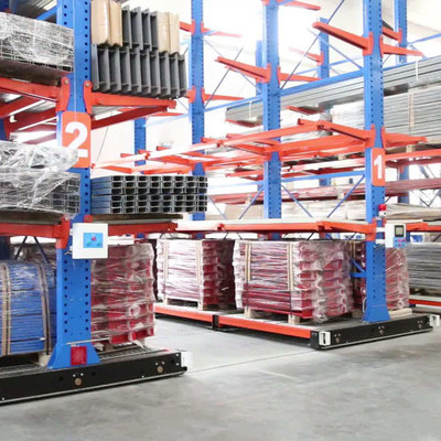 Electric Mobile Pallet Racking  Rail-Guided Electric Mobile Rack Warehouse Storage Racking