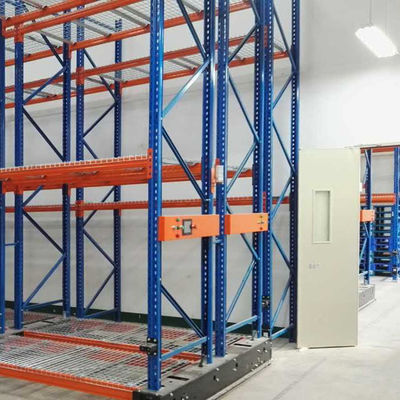 Electric Mobile Pallet Rack Side-track guided type  Warehouse Storage Racking
