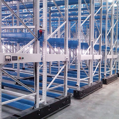 Electric Mobile Pallet Rack Side-track guided type  Warehouse Storage Racking