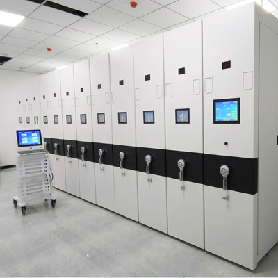 Mobile Compactor Storage System Hand Push Electronic Mobile Shelves Filing Cabinet Dense Rack
