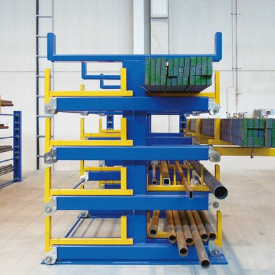 Manual Telescopic Cantilever Rack for Long Materials  Single Or Double Sided Cantilever Racking Warehouse Storage Rackin