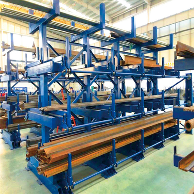 Manual Telescopic Cantilever Rack for Long Materials  Single Or Double Sided Cantilever Racking Warehouse Storage Rackin