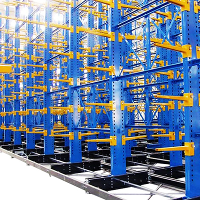 Heavy Duty Storage Cantilever Rack Electric Mobile Cantilever Racking for Pipe Sheets Long Materials