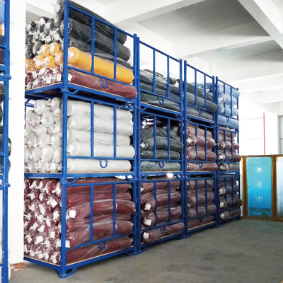 A19: Foldable Stacking rack Demountable Stacking rack for Canvas Textile Rolls Fabric Stackable Rack