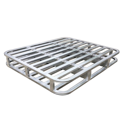 A11: Round Corners Double Deck Steel Pallets For Warehouse Storage Metal Pallet