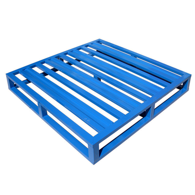 A08: Double Deck Steel Pallet For Warehouse Storage Right Corners Metal Pallet