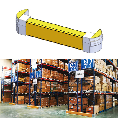 B27 Kerb Curved Barriers Rack End Guard  Racking upright Protector safety barrier Anti-Collision Guardrails