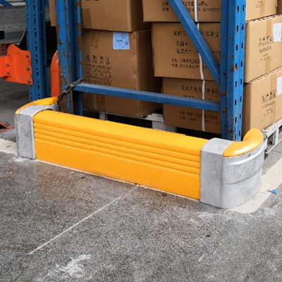 B27 Kerb Curved Barriers Rack End Guard  Racking upright Protector safety barrier Anti-Collision Guardrails