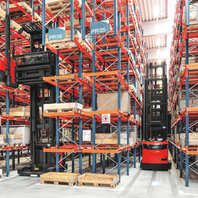 VNA Rack Very Narrow Aisle Heavy Duty Rack VNA Pallet Racking Warehouse Storage Rack with three way forklift