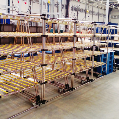 Lean Pipe Flow Rack Carton Flow Rack Gravity roller rack Warehouse Storage Racking