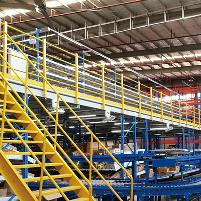 Mezzanine Racking Supported By Carton Flow Rack,Multi-Tier Rack,Warehouse Storage Rack