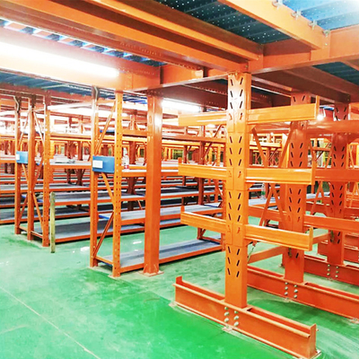 A43: Cantilever Rack For Long Products Cantilevered Mezzanine Rack  Warehouse Storage Racking