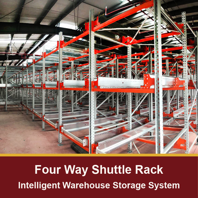 Four Way Radio Shuttle Racking ASRS pallet runner rack system  4 Way Radio Shuttle Racking