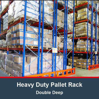 Double Depth Heavy Duty Pallet Rack Selective Pallet Rack Beam Racking
