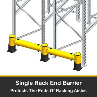 Rackend Anti-Collision Guardrails Warehouse Safety Barrier Traffic Guardrails Rack protectors