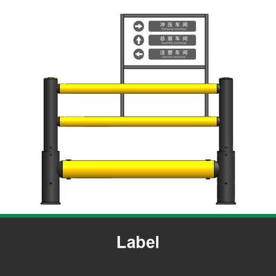 Label,Warehouse Flexible anti collision device Warehouse Safety Anti Collision System