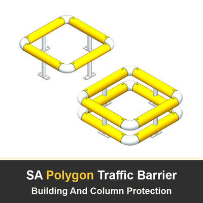 SA Polygon Anti-Collision Guardrails Warehouse Safety Barrier Traffic Guardrails