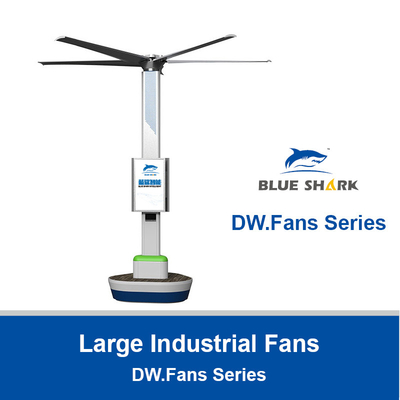 Large Industrial Standing Fan HVLS High Volume-Low Speed For Warehouse Factory Workshop