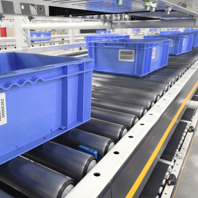 Carton Sorting Conveyor System Flexible Gravity Roller Conveyor System Logistics Sorting Warehouse Storage Rack