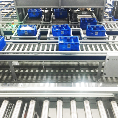 Carton Sorting Conveyor System Flexible Gravity Roller Conveyor System Logistics Sorting Warehouse Storage Rack