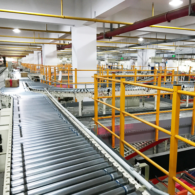 Carton Sorting Conveyor System Flexible Gravity Roller Conveyor System Logistics Sorting Warehouse Storage Rack