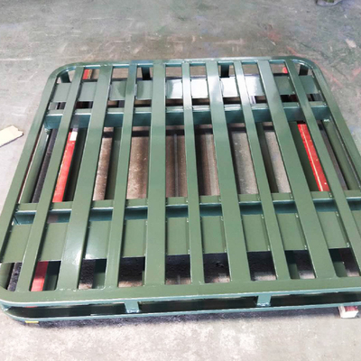 A11: Round Corners Double Deck Steel Pallets For Warehouse Storage Metal Pallet
