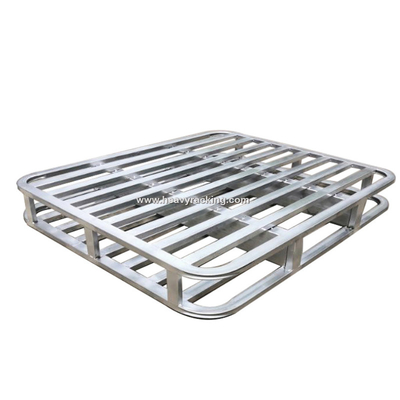 Round Corners Double Deck Steel Pallets Iron Pallet Metal Pallets For Grain