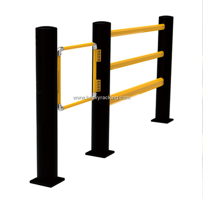 Pedestrian Guardrail Swing Gate Swinging Door Warehouse Safety Barrier Traffic Guardrails