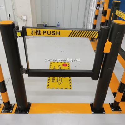 Pedestrian Guardrail Swing Gate Swinging Door Warehouse Safety Barrier Traffic Guardrails
