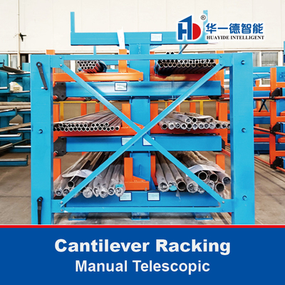 Manual Telescopic Cantilever Rack Manual Cranked Type Cantilever Racking for Long Materials