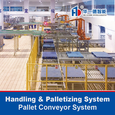 Pallet Sorting Conveyor System Flexible Gravity Roller Conveyor System Logistics Sorting Warehouse Storage Rack
